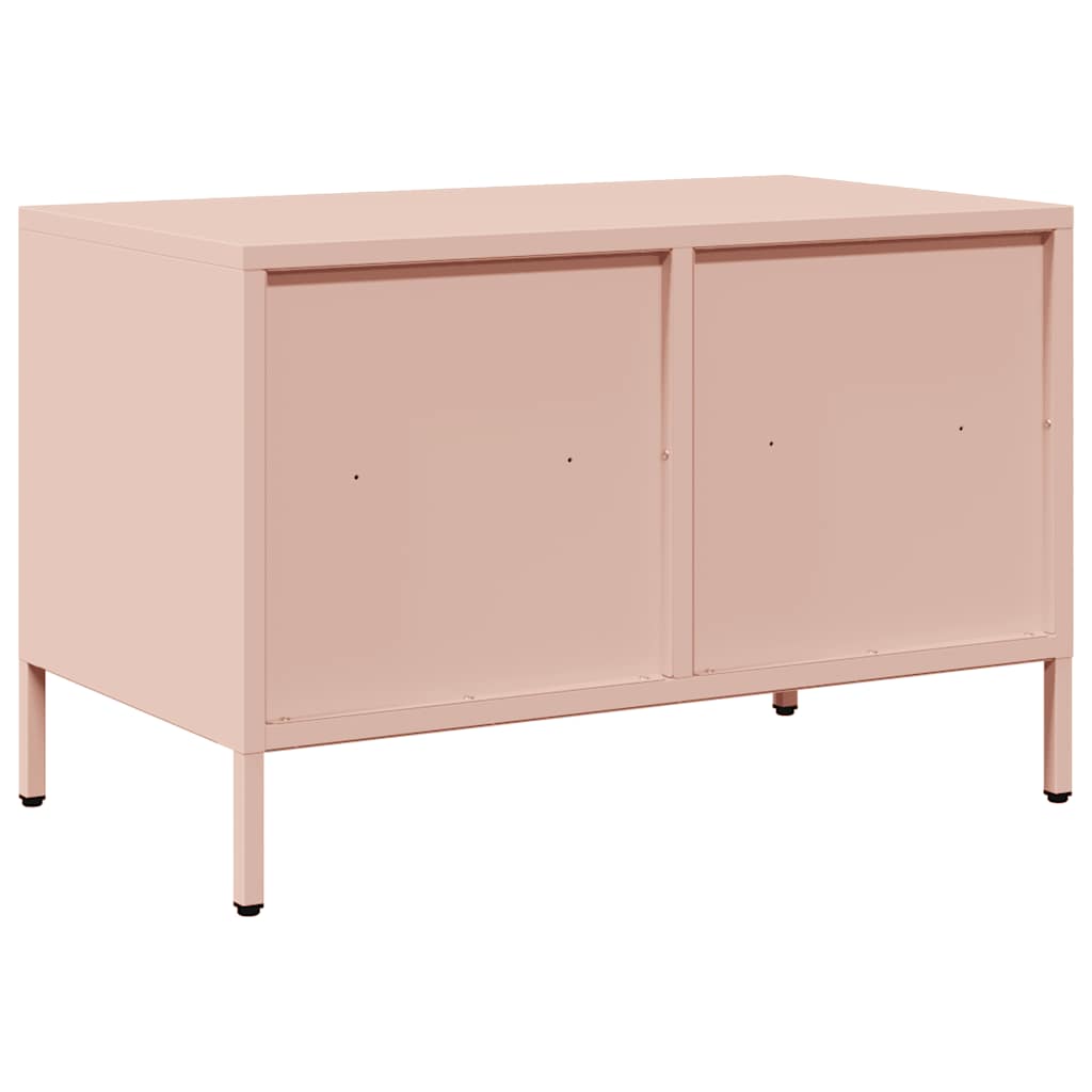 TV ormarić ružičasti 68 x 39 x 43,5 cm hladno valjani čelik