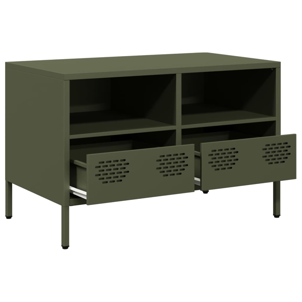 TV ormarić maslinastozeleni 68x39x43,5 cm hladno valjani čelik