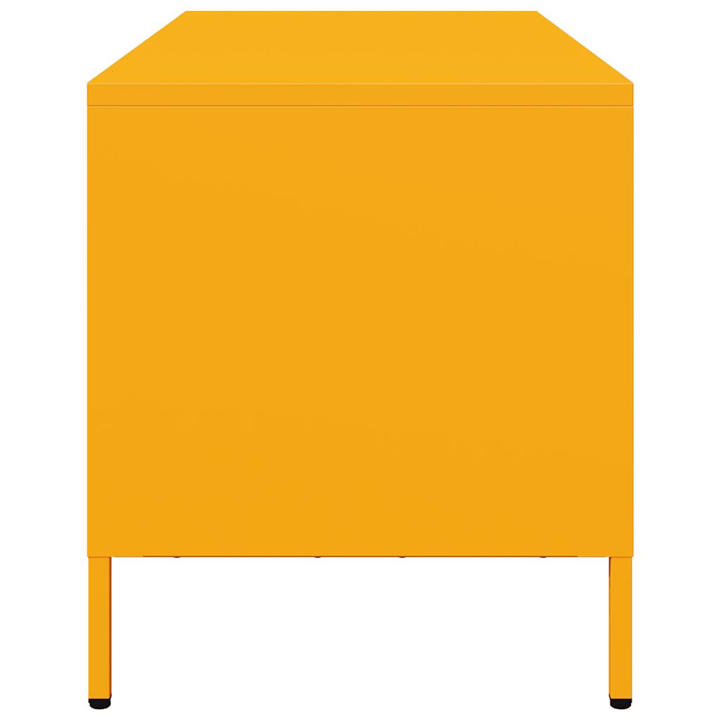 TV ormarić boja senfa 101,5x39x43,5 cm čelični