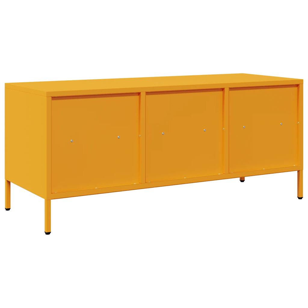 TV ormarić boja senfa 101,5x39x43,5 cm čelični