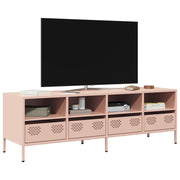 TV ormarić ružičasti 135x39x43,5 cm hladno valjani čelik