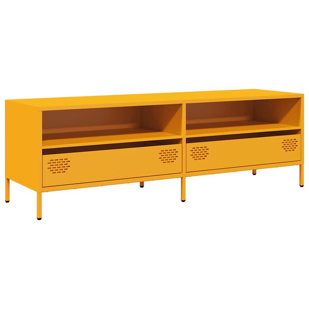 TV ormarić boja senfa 135x39x43,5 cm čelični