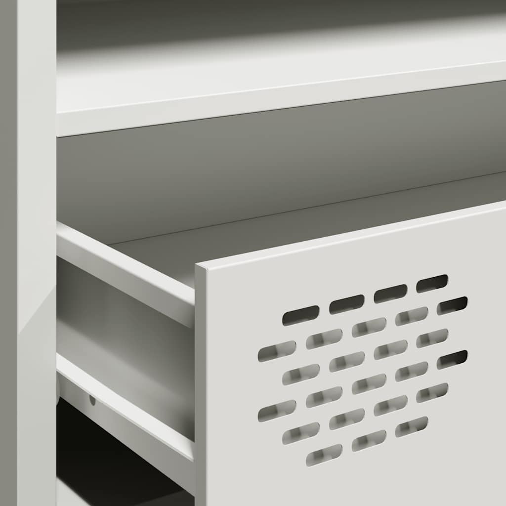 TV ormarić bijeli 202x39x43,5 cm hladno valjani čelik