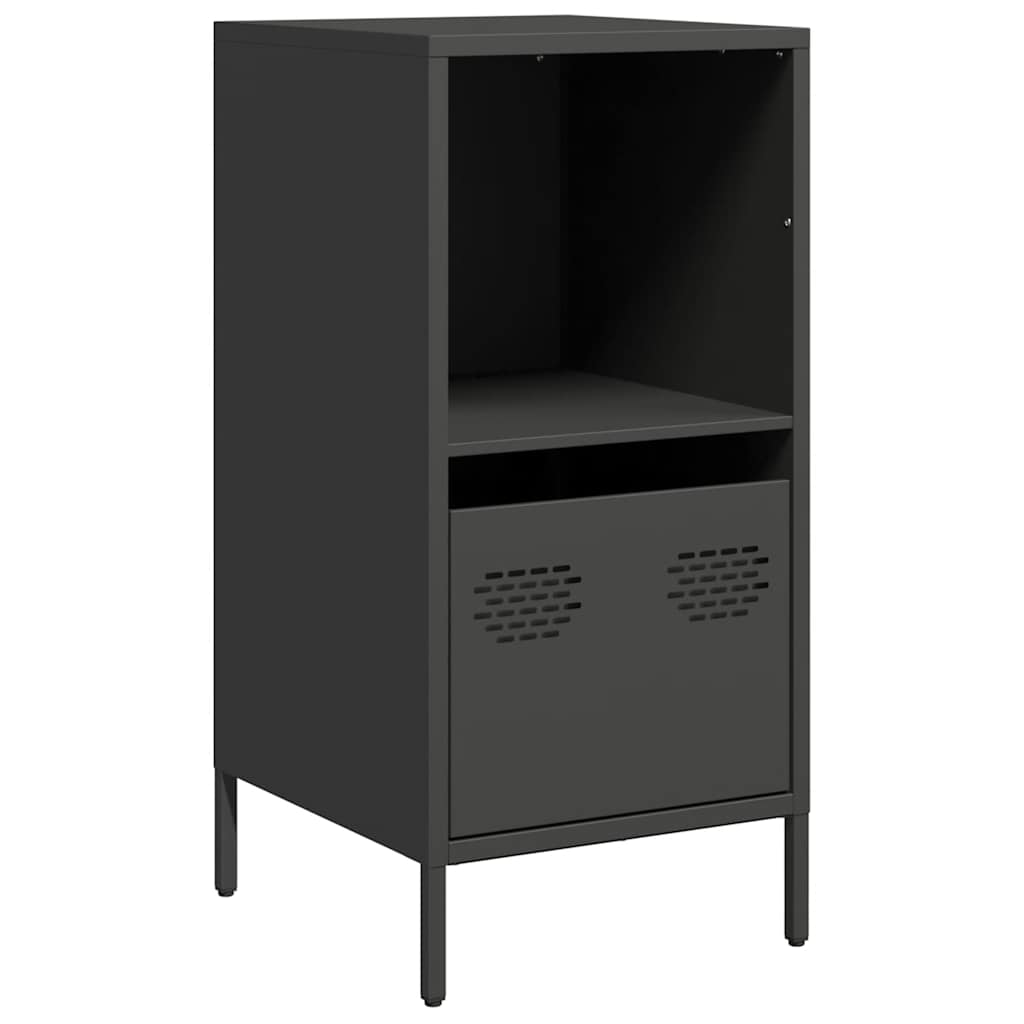 Komoda crna 35x39x73,5 cm hladno valjani čelik