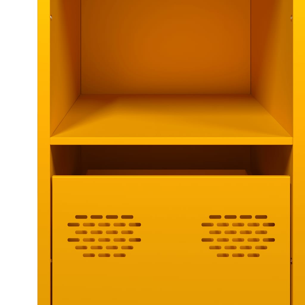 Komoda boja senfa 101,5x39x73,5 cm hladno valjani čelik