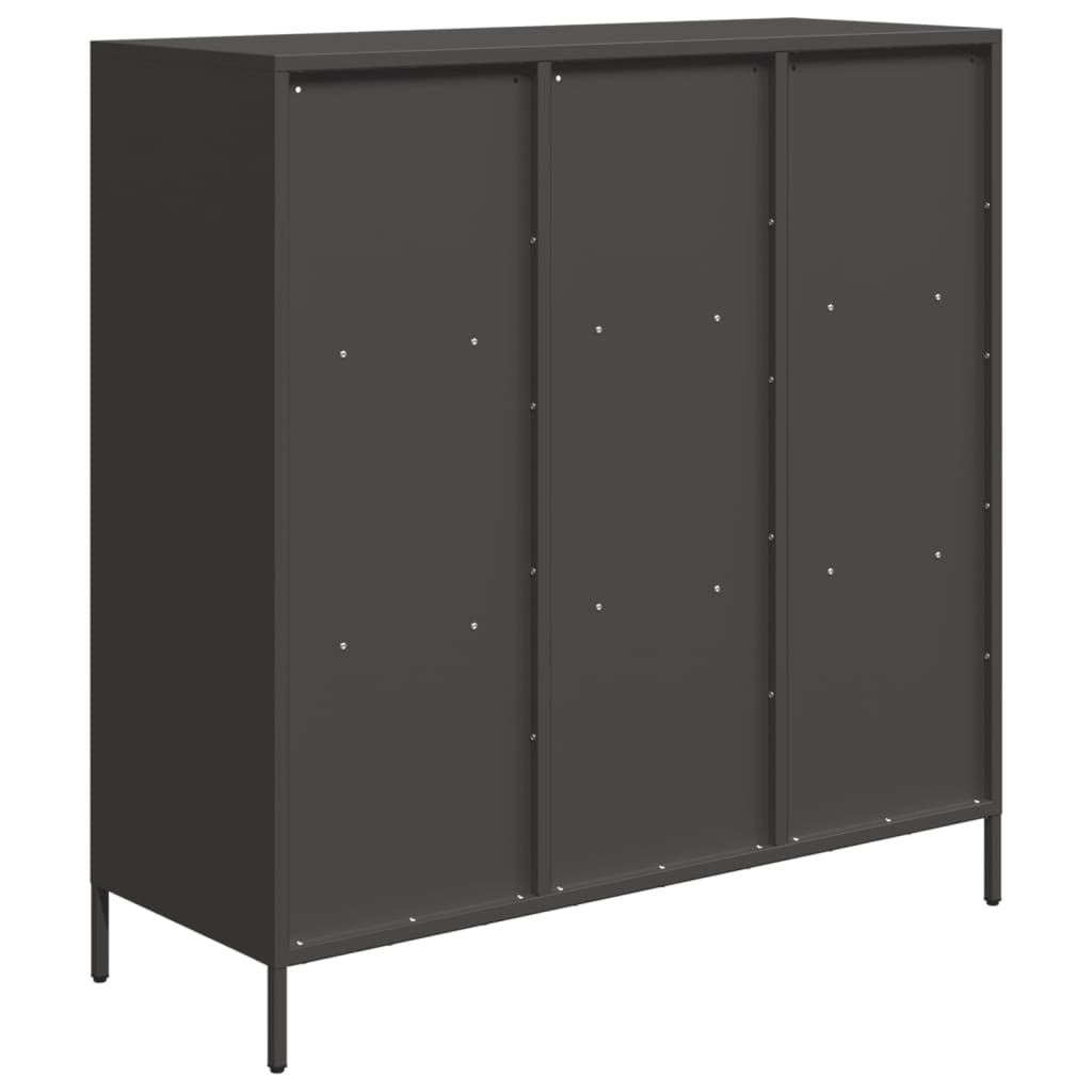 Visoka komoda ružičasta 101,5x39x103,5 cm čelična