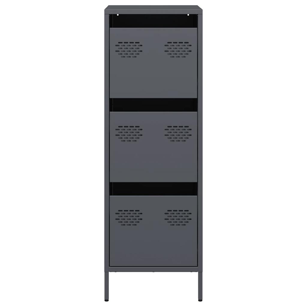 Visoka komoda antracit 39x35x103,5 cm od čelika