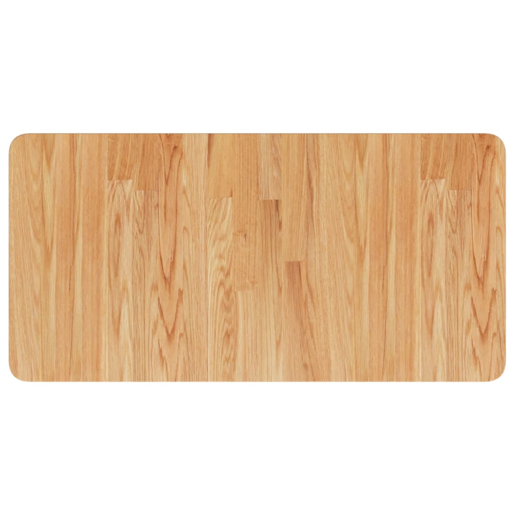 Zidna polica za umivaonik od čelika i masivne hrastovine Smeđa 80 x 40 x 2.5 cm