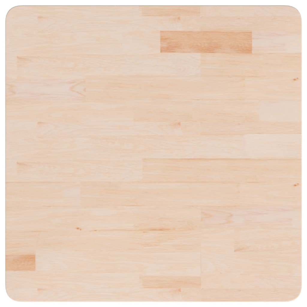 Zidna polica za umivaonik od čelika i masivne hrastovine Smeđa 60 x 60 x 2.5 cm