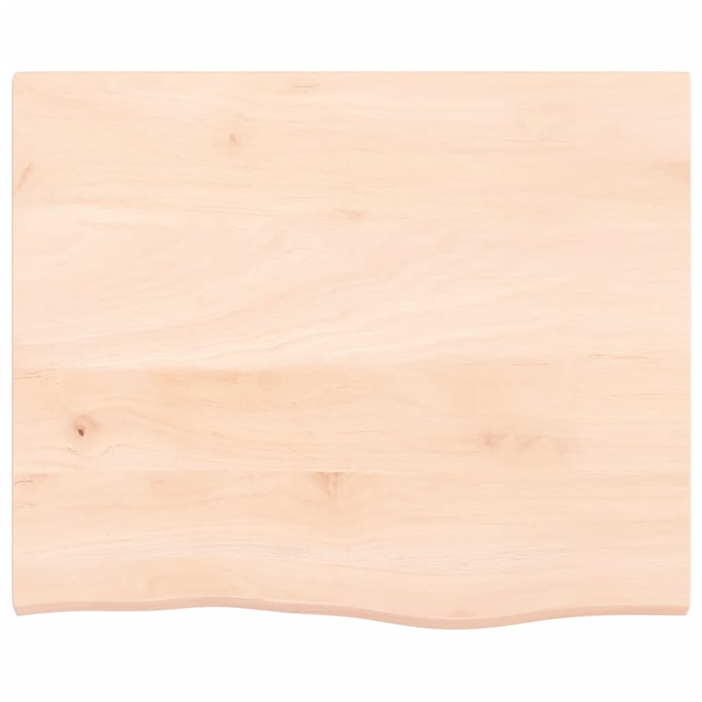 Zidna polica za umivaonik od čelika i masivne hrastovine Smeđa 60 x 50 x 2 cm