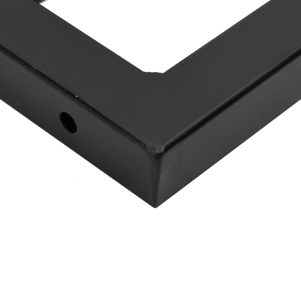 Zidna polica za umivaonik od čelika i masivnog bagremovog drva Smeđa 120 x 40 x 2 cm