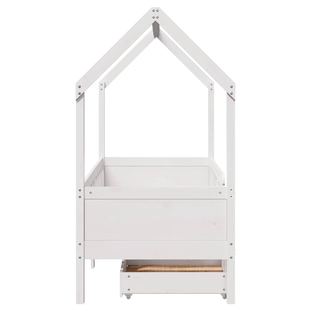 Okvir dječjeg kreveta s ladicama bez madraca 70x140 cm od drva