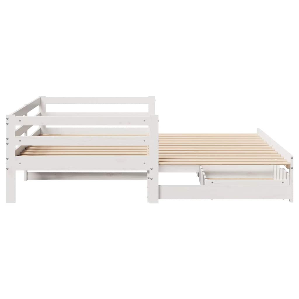 Dnevni krevet na razvlačenje s ladicama bez madraca 90 x 190 cm