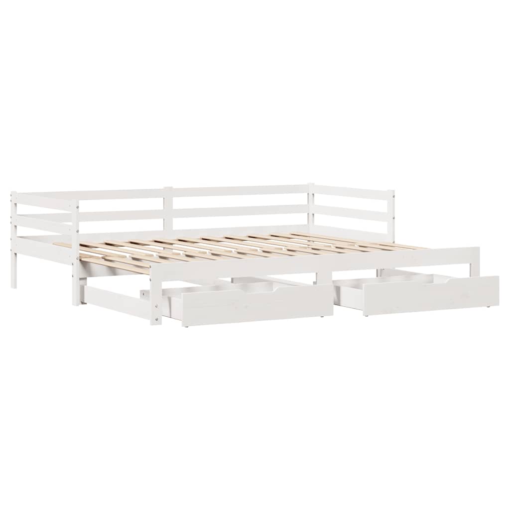 Dnevni krevet na razvlačenje s ladicama bez madraca 80x200 cm