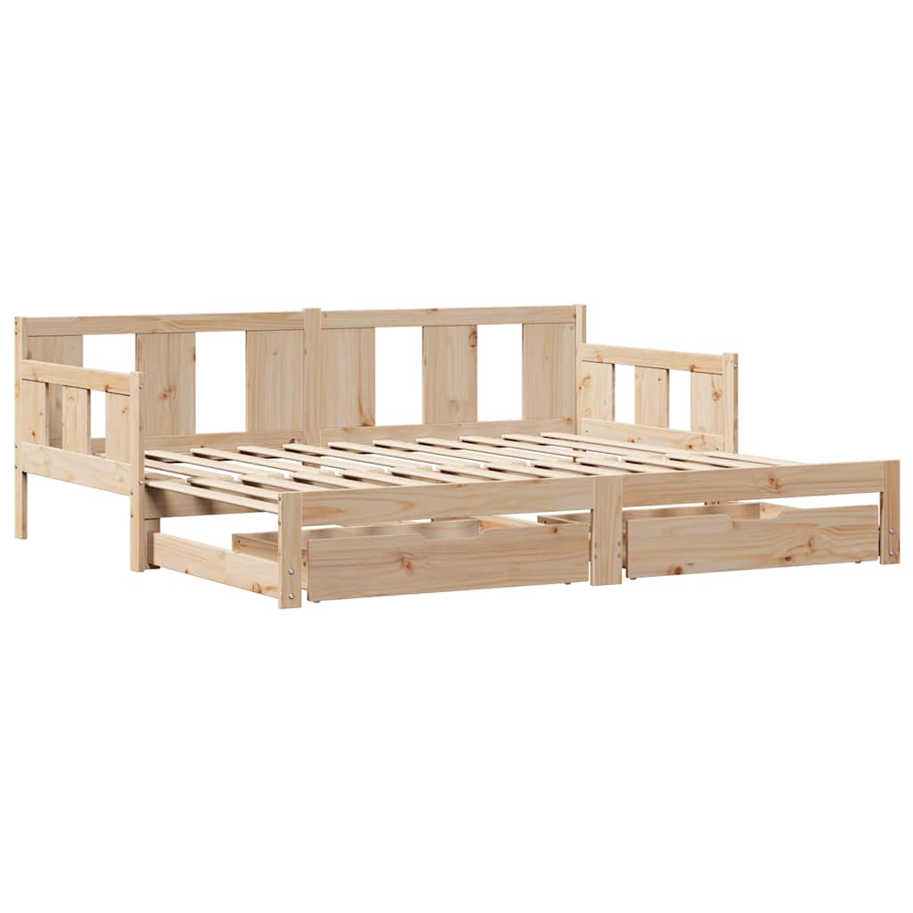 Dnevni krevet na razvlačenje s ladicama bez madraca 80x200 cm