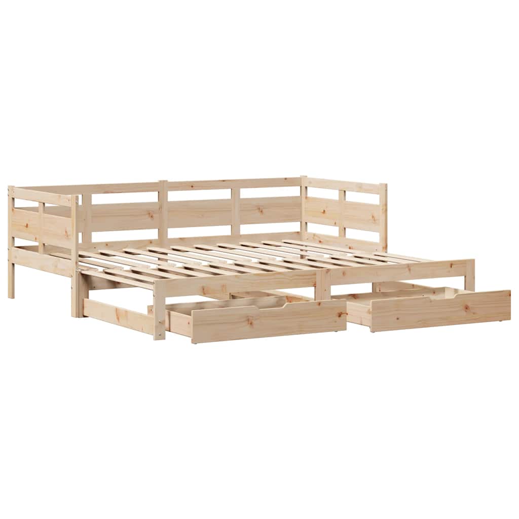 Dnevni krevet na razvlačenje s ladicama bez madraca 80x200 cm