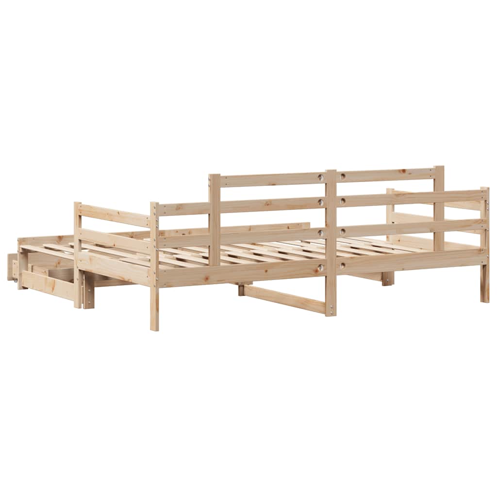 Dnevni krevet na razvlačenje s ladicama bez madraca 80x200 cm
