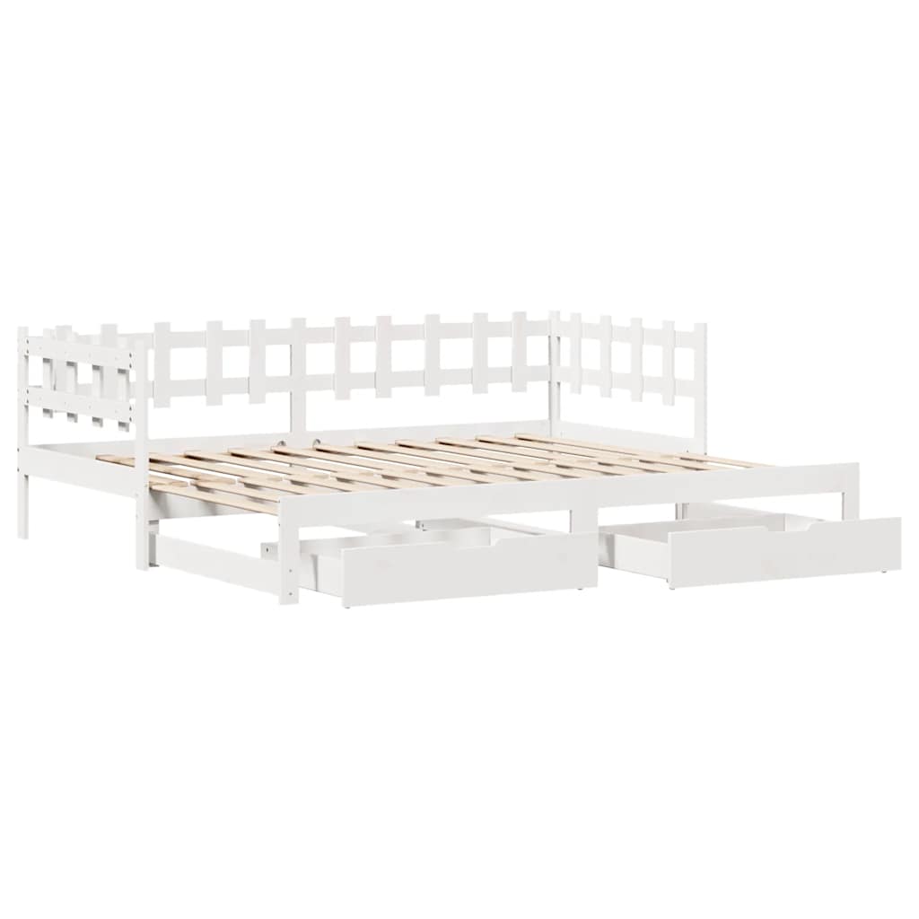 Dnevni krevet na razvlačenje s ladicama bez madraca 80x200 cm