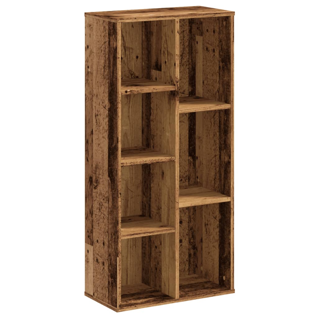 Regal za knjige boja starog drva 50x25x105 cm drveni