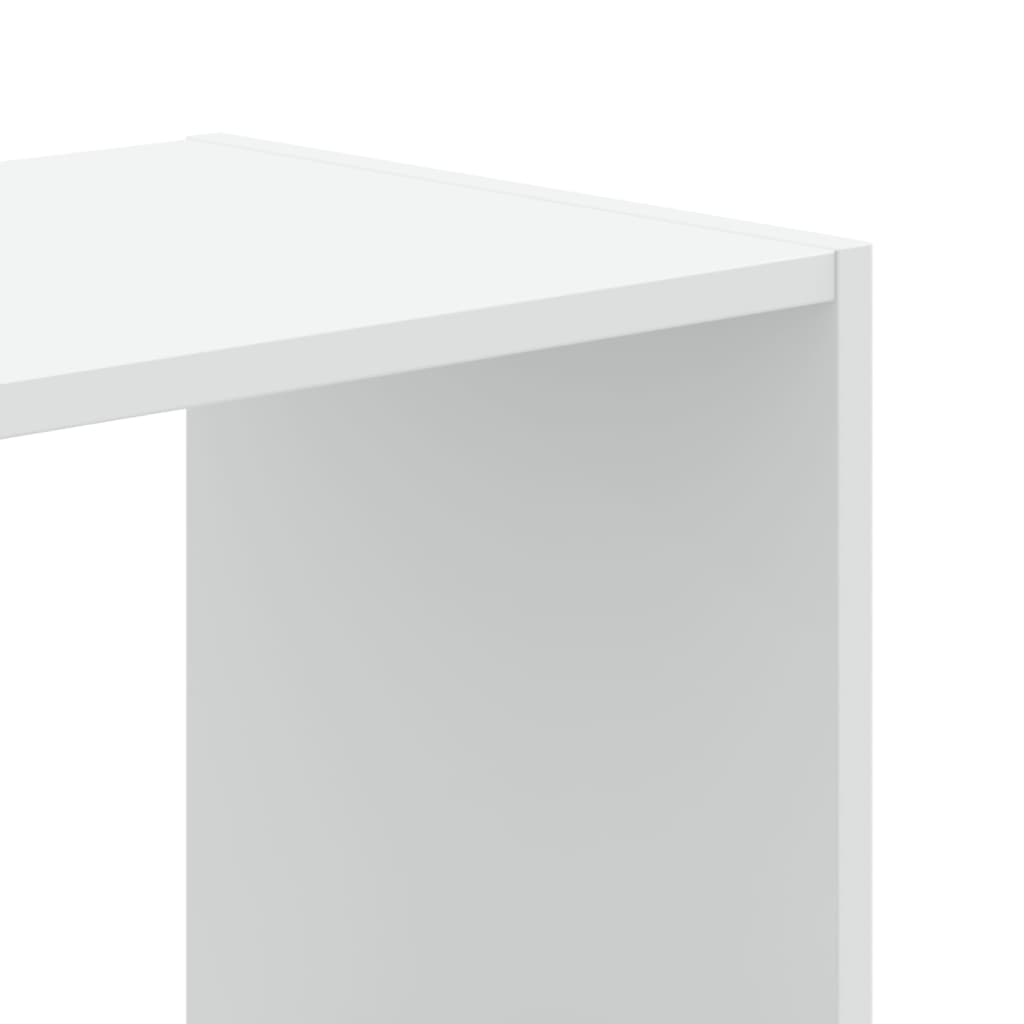 Regal za knjige bijeli 102 x 32 x 102 cm od konstruiranog drva