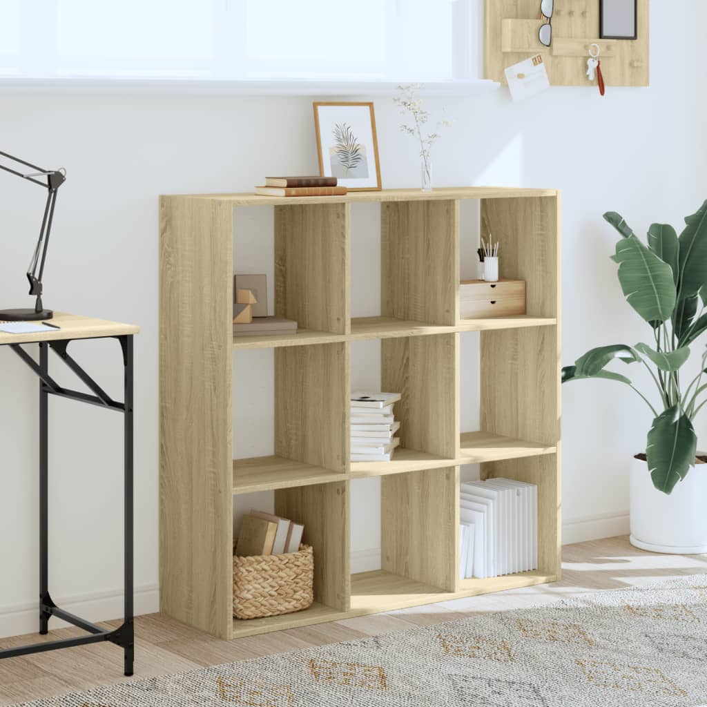 Regal za knjige boja hrasta 102x32x102 cm od konstruiranog drva