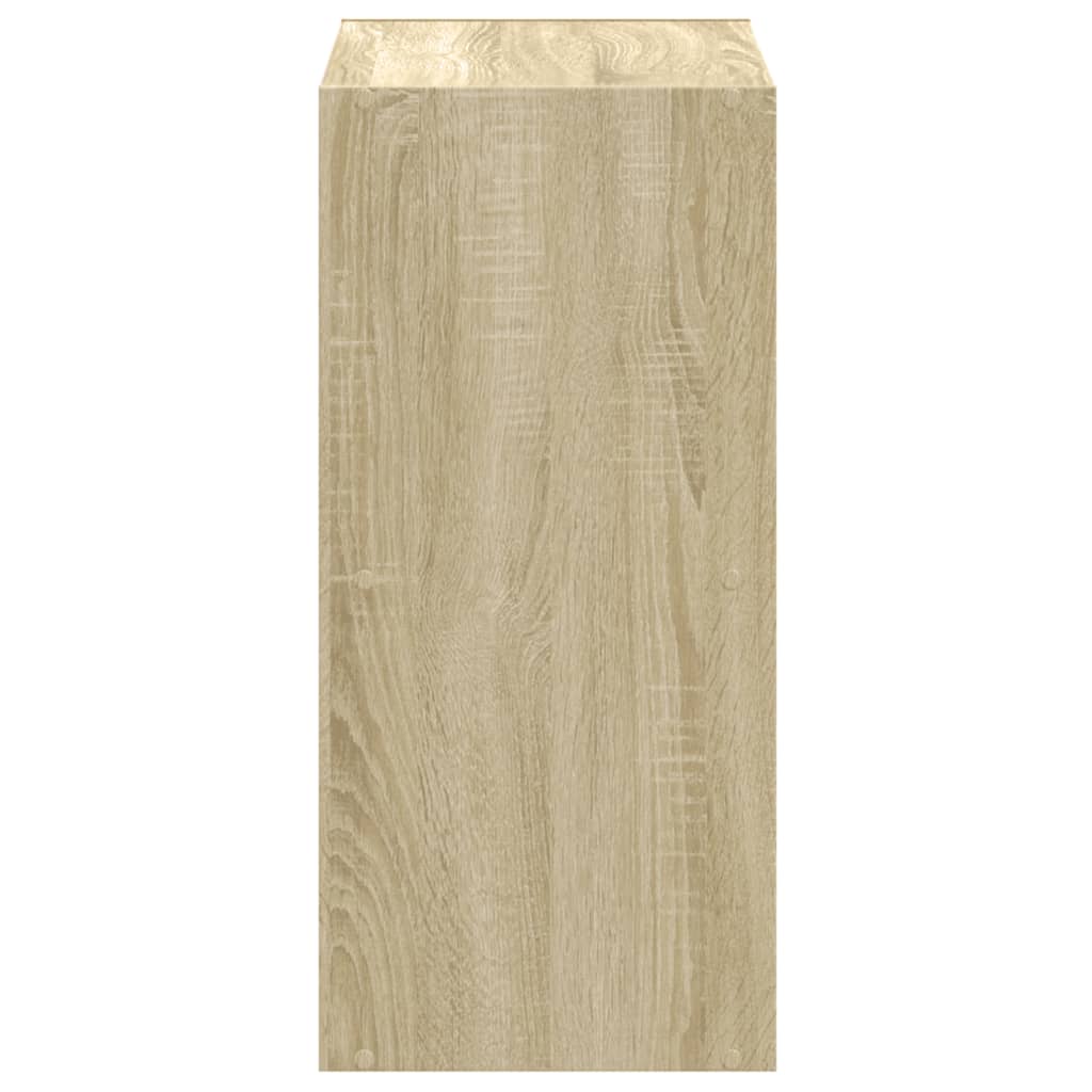 Regal za knjige boja hrasta 68,5x32x68,5 cm konstruirano drvo