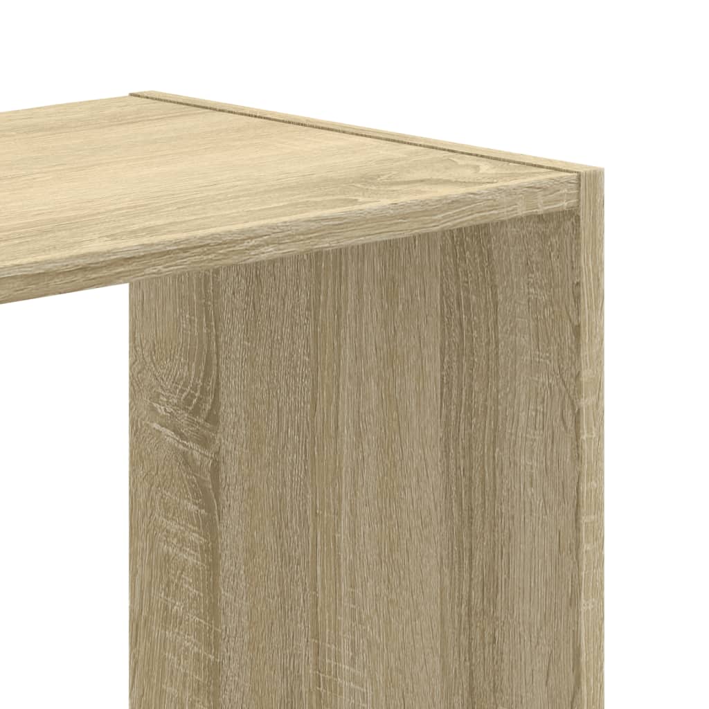 Regal za knjige boja hrasta 68,5x32x68,5 cm konstruirano drvo