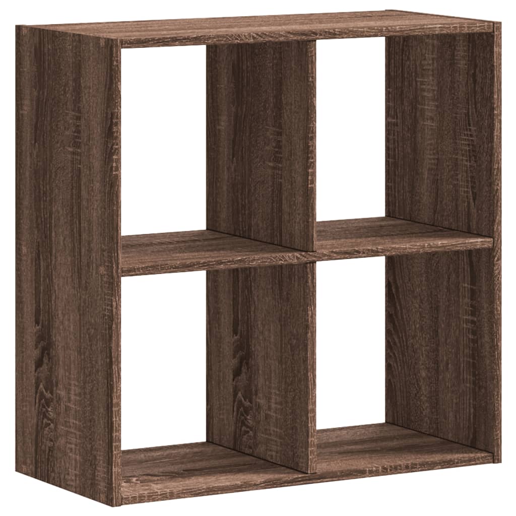 Regal za knjige boja hrasta 68,5x32x68,5 cm konstruirano drvo