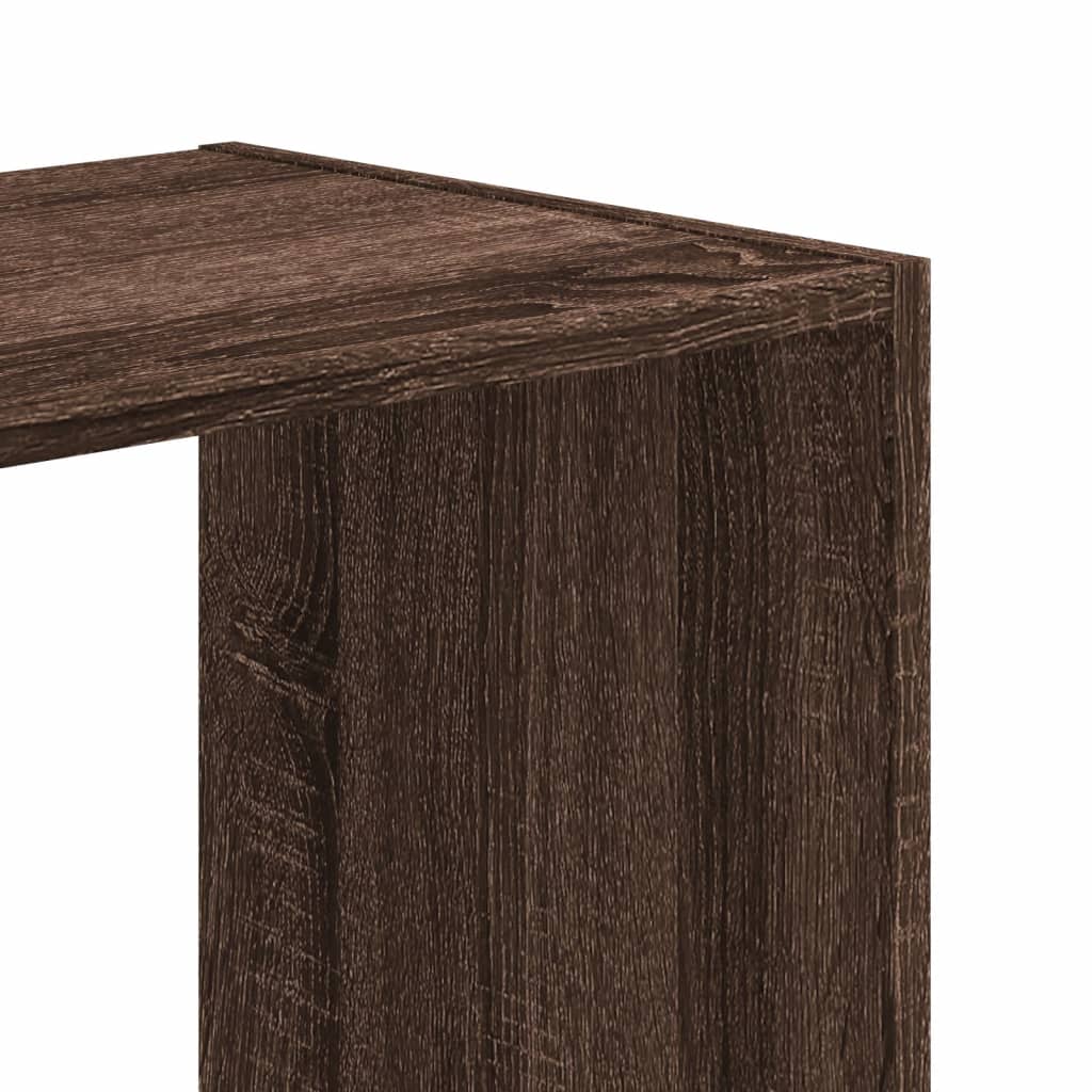 Regal za knjige boja hrasta 68,5x32x68,5 cm konstruirano drvo