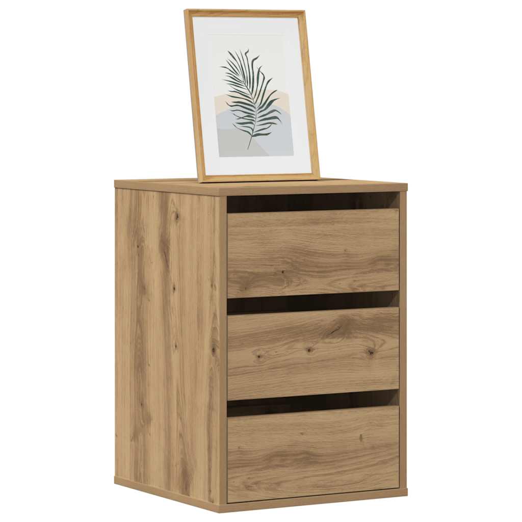 Kutna komoda s ladicama boja artisian hrast 40x41x58 cm drveni