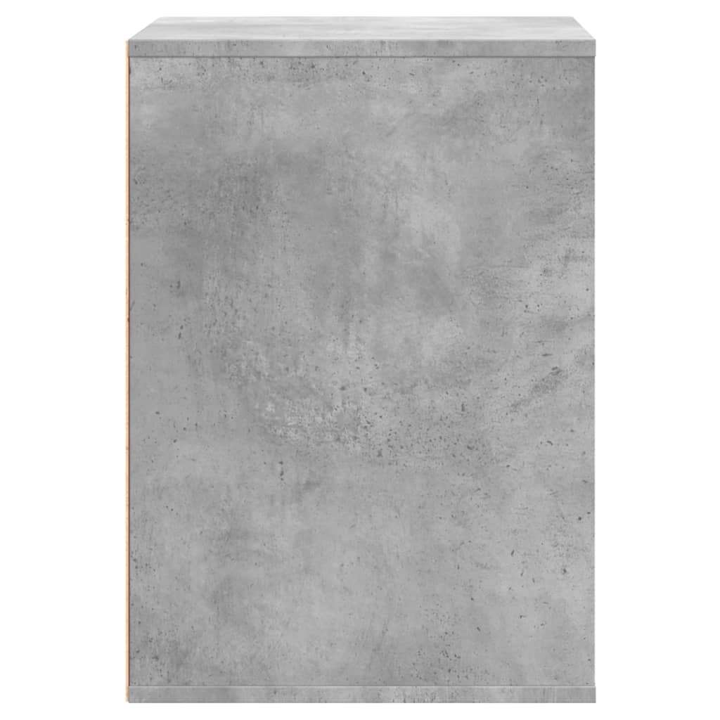 Kutni ladičar siva boja betona 60x41x58 cm konstruirano drvo
