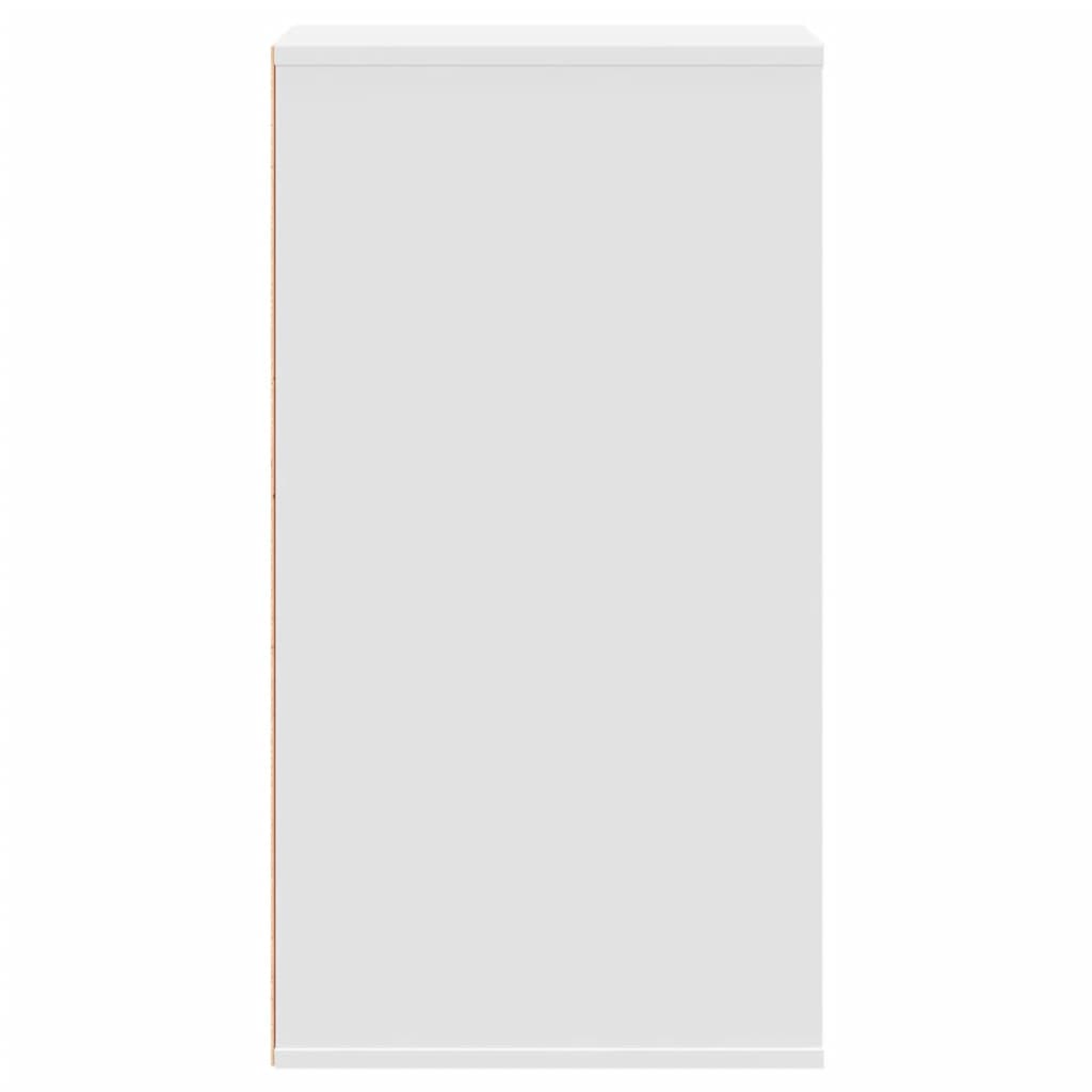 Kutna komoda s ladicama bijela 40x41x76cm od konstruiranog drva