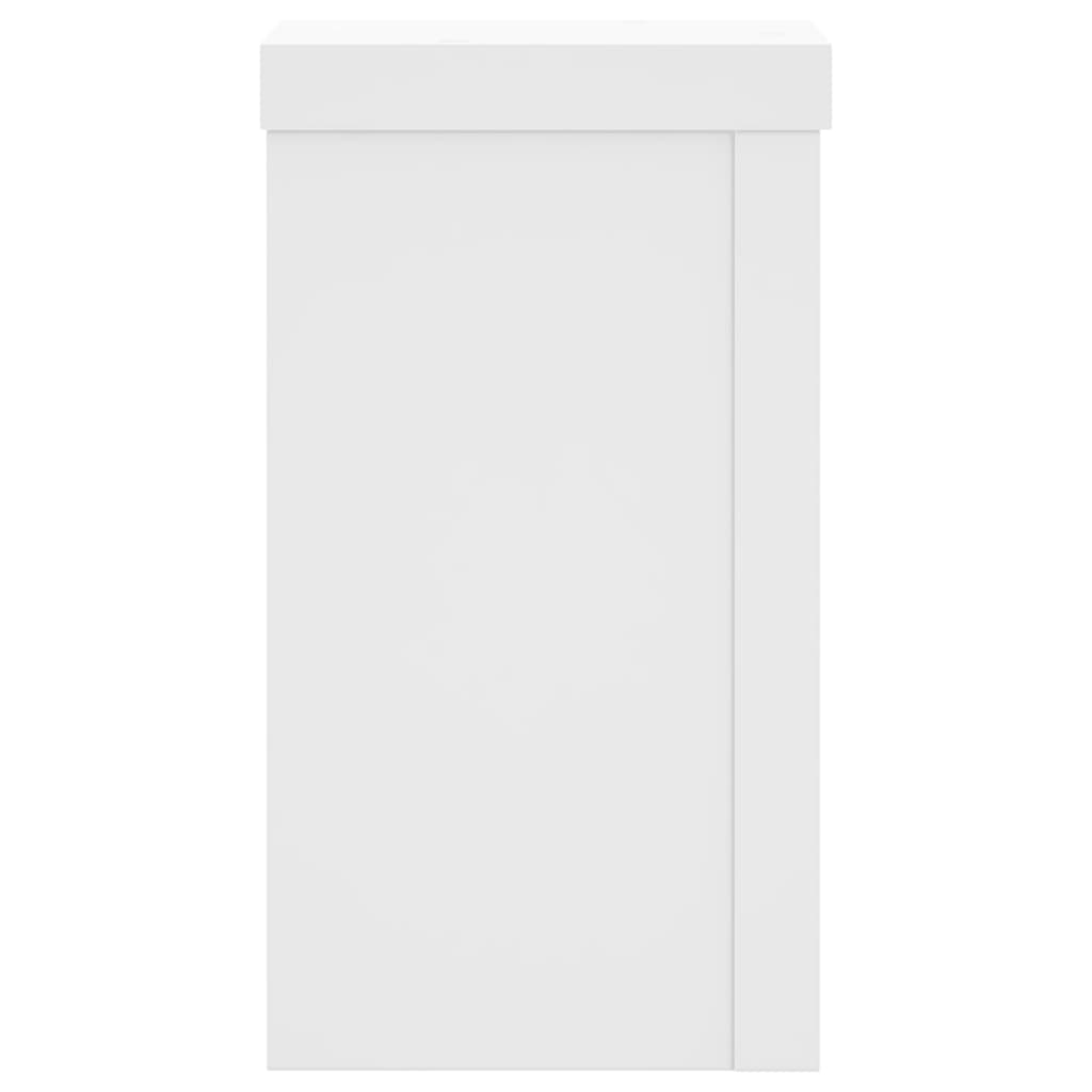 Stalci za biljke 2 kom bijeli 10x10x18 cm konstruirano drvo