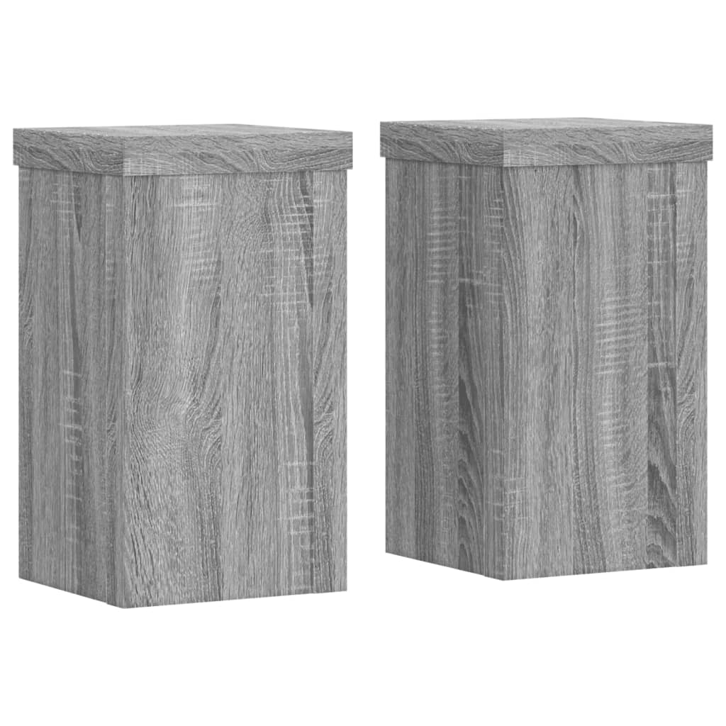 Stalci za biljke 2 kom boja hrasta 10x10x18cm konstruirano drvo