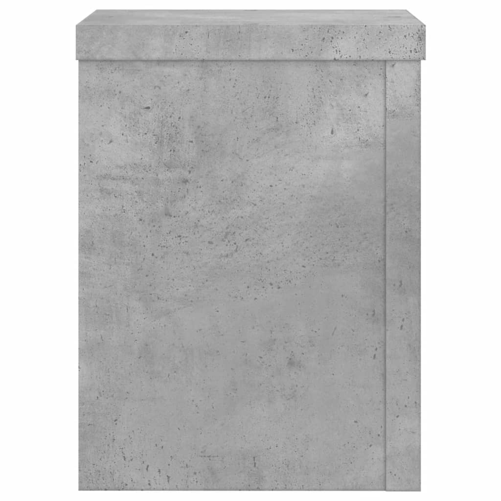 Stalci za biljke 2 kom siva boja betona 15 x 15 x 20 cm drveni