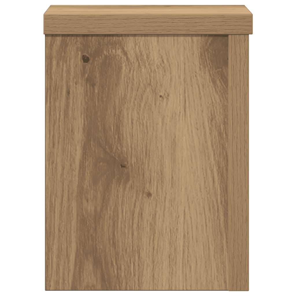 Stalci za biljke 2 kom boja hrasta 15x15x20 cm drveni