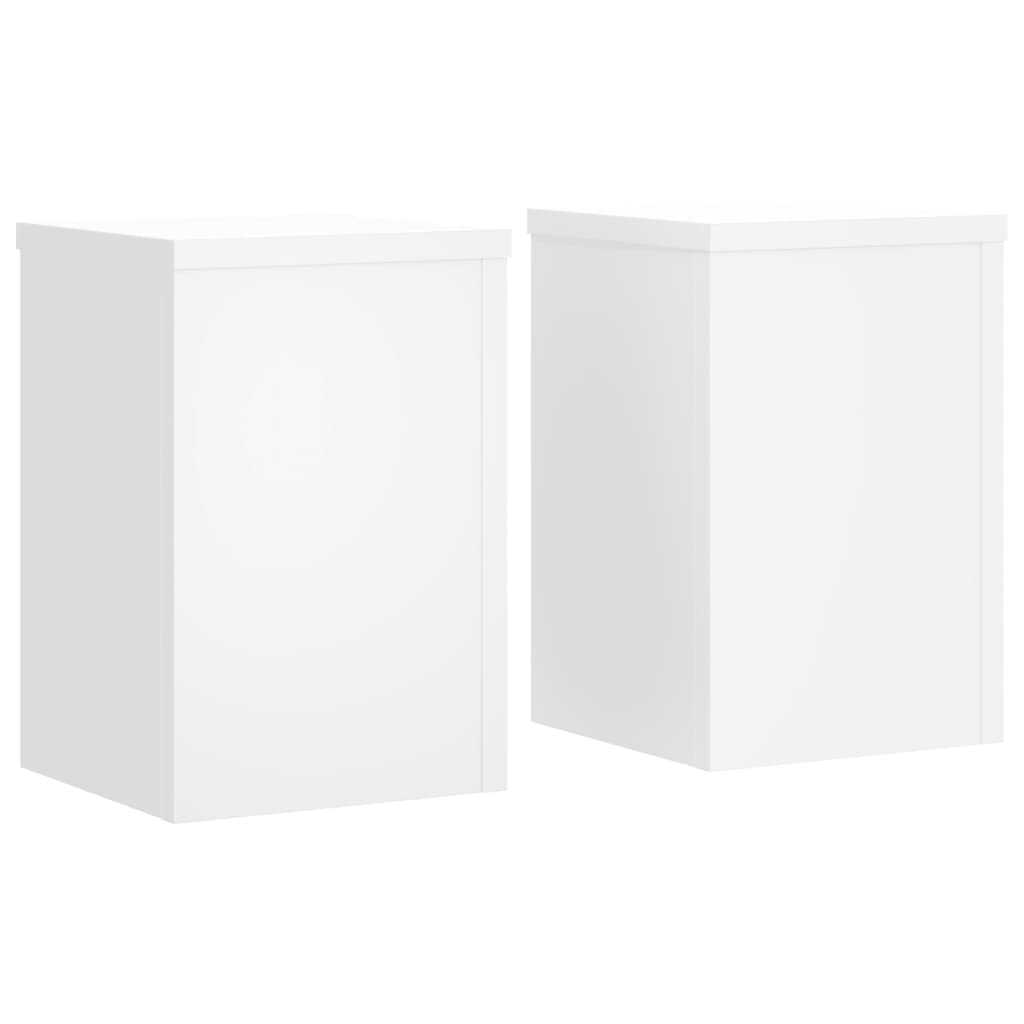Stalci za biljke 2 kom bijeli 20x20x30 cm konstruirano drvo