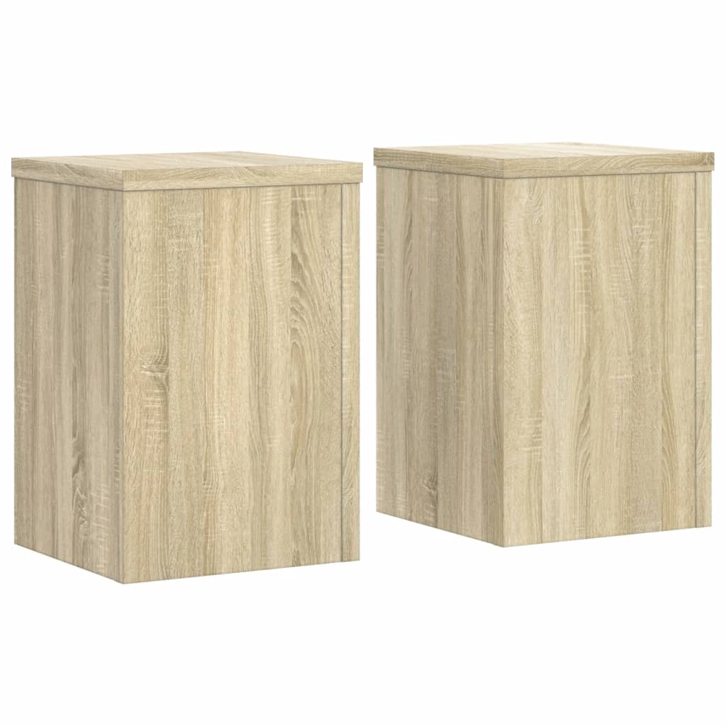 Stalci za biljke 2 kom boja hrasta 25 x 25 x 35 cm drveni