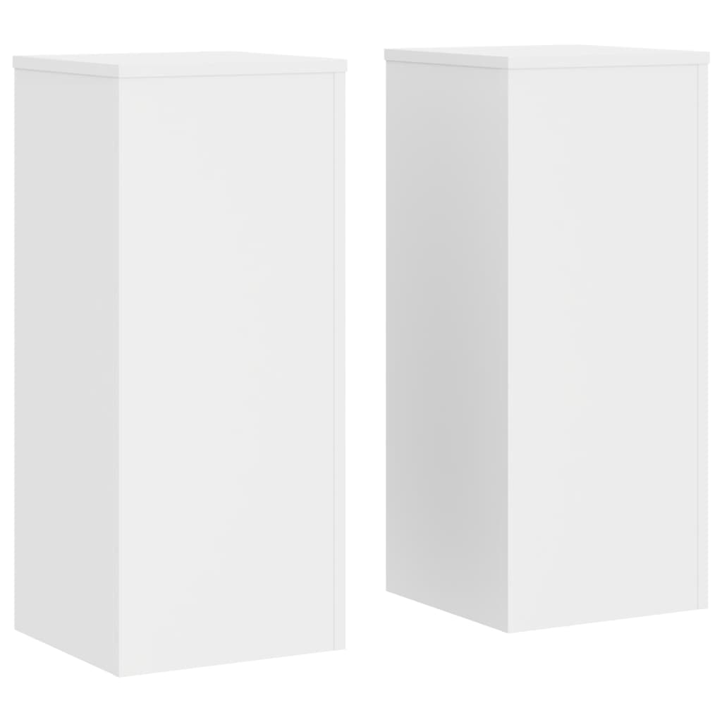 Stalci za biljke 2 kom bijeli 30 x 30 x 70 cm konstruirano drvo