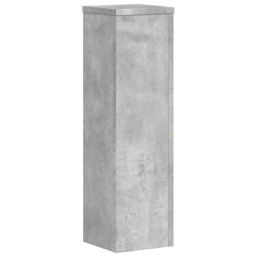Stalci za biljke 2 kom siva boja betona 17 x 17 x 60 cm drveni