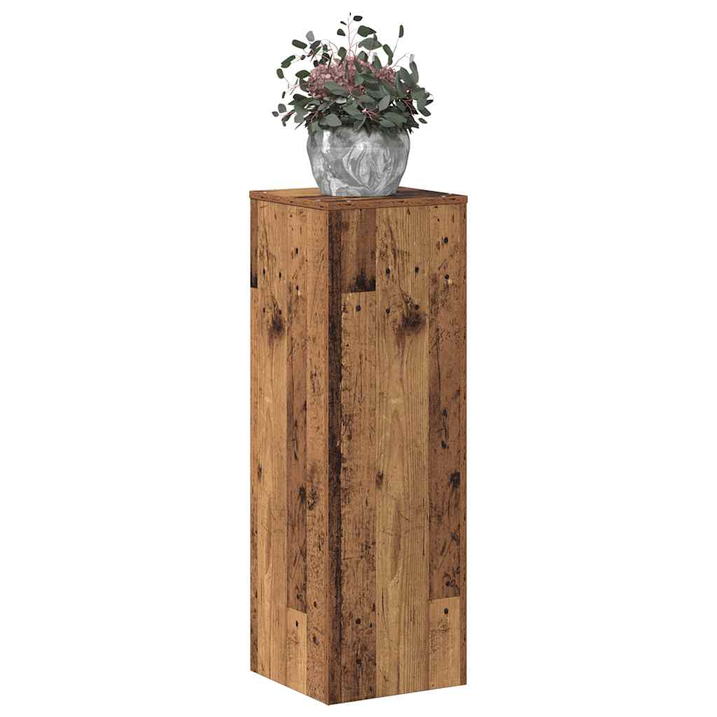 Stalak za biljke boja starog drva 33 x 33 x 100 cm drveni