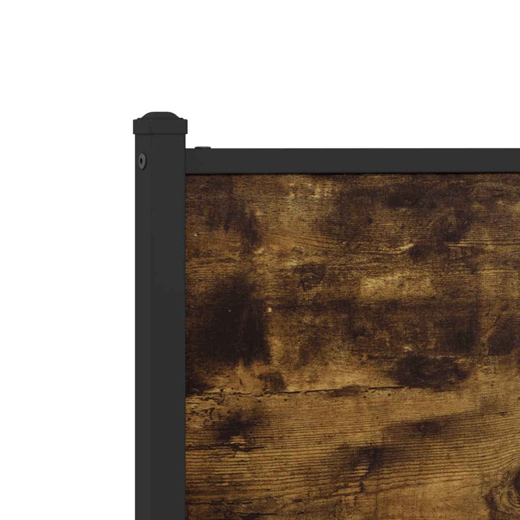 Metalni okvir kreveta bez madraca boja hrasta 137x190 cm