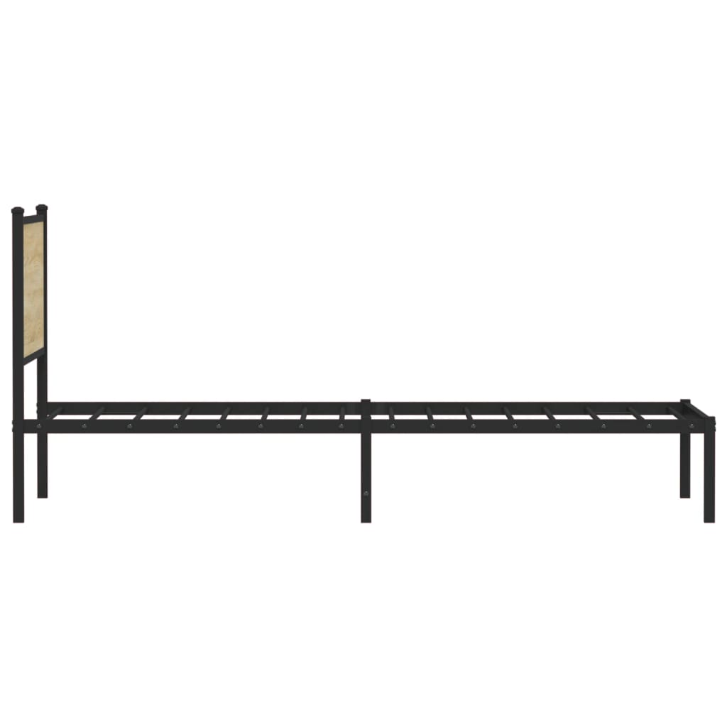 Metalni okvir kreveta bez madraca boja hrasta sonome 90x200 cm