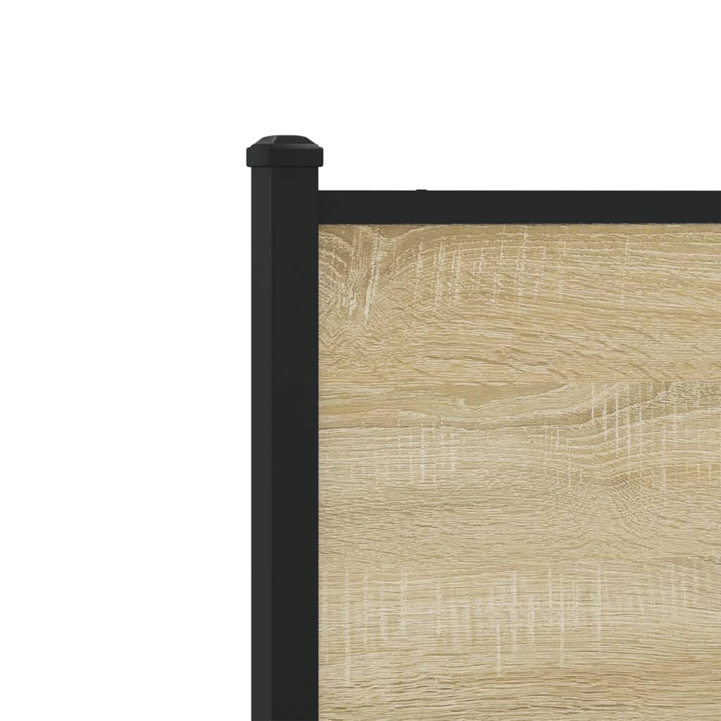 Metalni okvir kreveta bez madraca boja hrasta sonome 100x200 cm