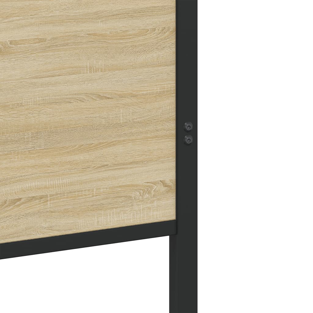 Metalni okvir kreveta bez madraca boja hrasta sonome 80x200 cm