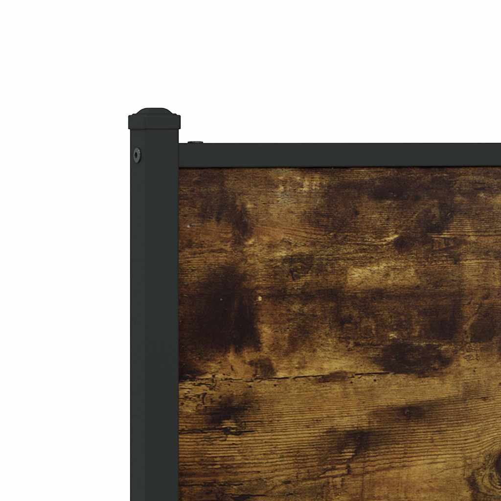 Metalni okvir kreveta bez madraca boja hrasta 137x190 cm