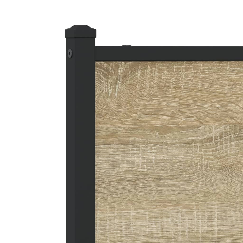 Metalni okvir kreveta bez madraca boja hrasta sonome 100x200 cm