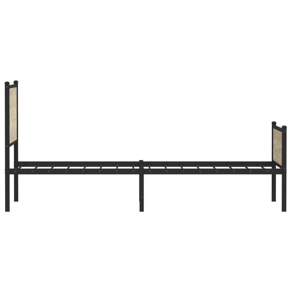 Metalni okvir kreveta bez madraca boja hrasta sonome 80x200 cm