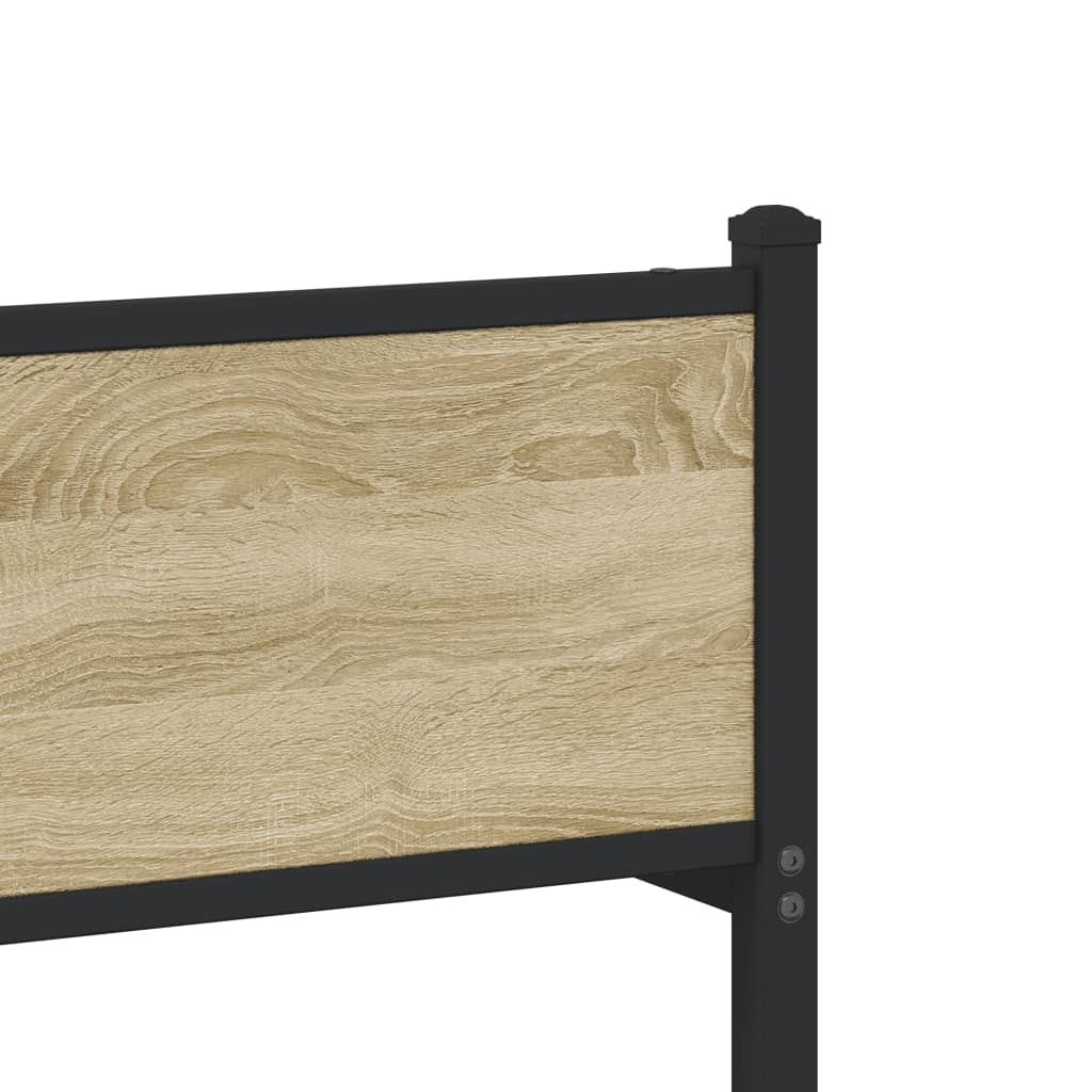 Metalni okvir kreveta bez madraca boja hrasta sonome 90x200 cm