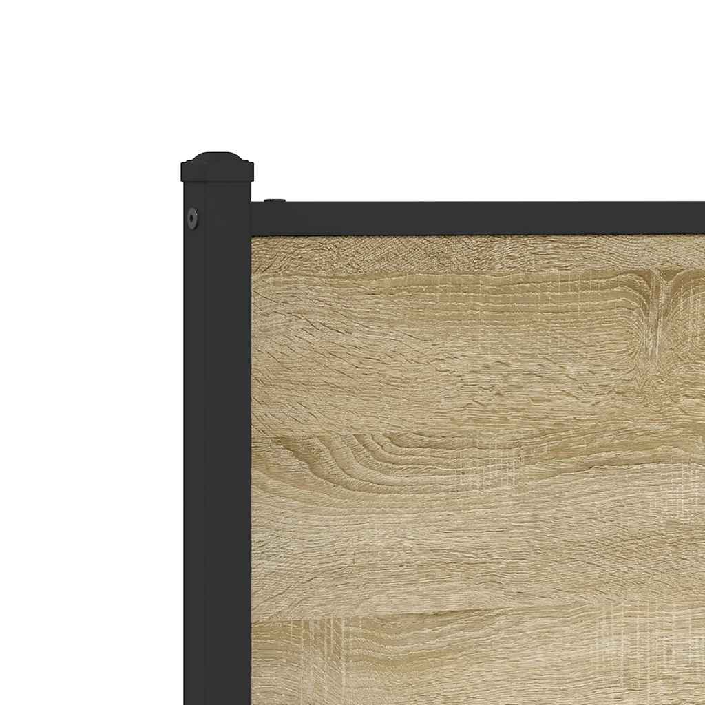 Metalni okvir kreveta bez madraca boja hrasta sonome 120x200 cm